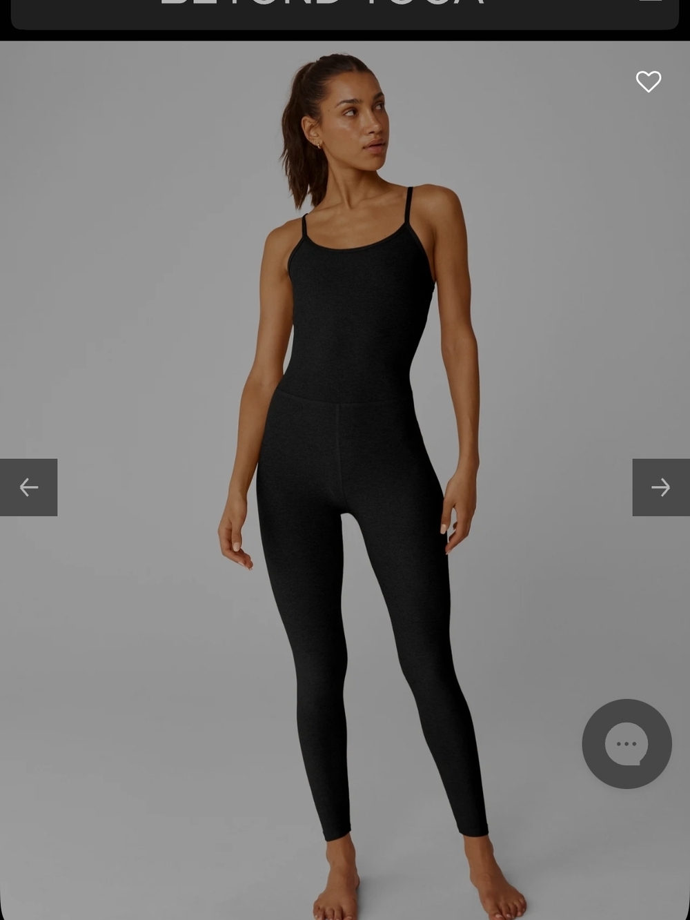 Beyond Yoga Black Spaghetti-Strap Jumpsuit Romper